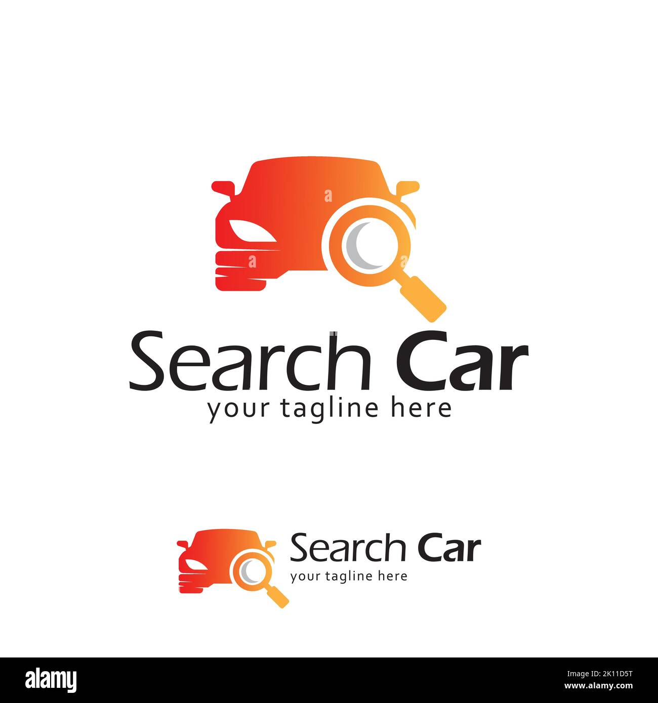 Modèle de logo de recherche de voiture. Voiture avec symbole de verre. Illustration de Vecteur Modèle de logo de recherche de voiture. Voiture avec symbole de verre. Illustration de Vecteur