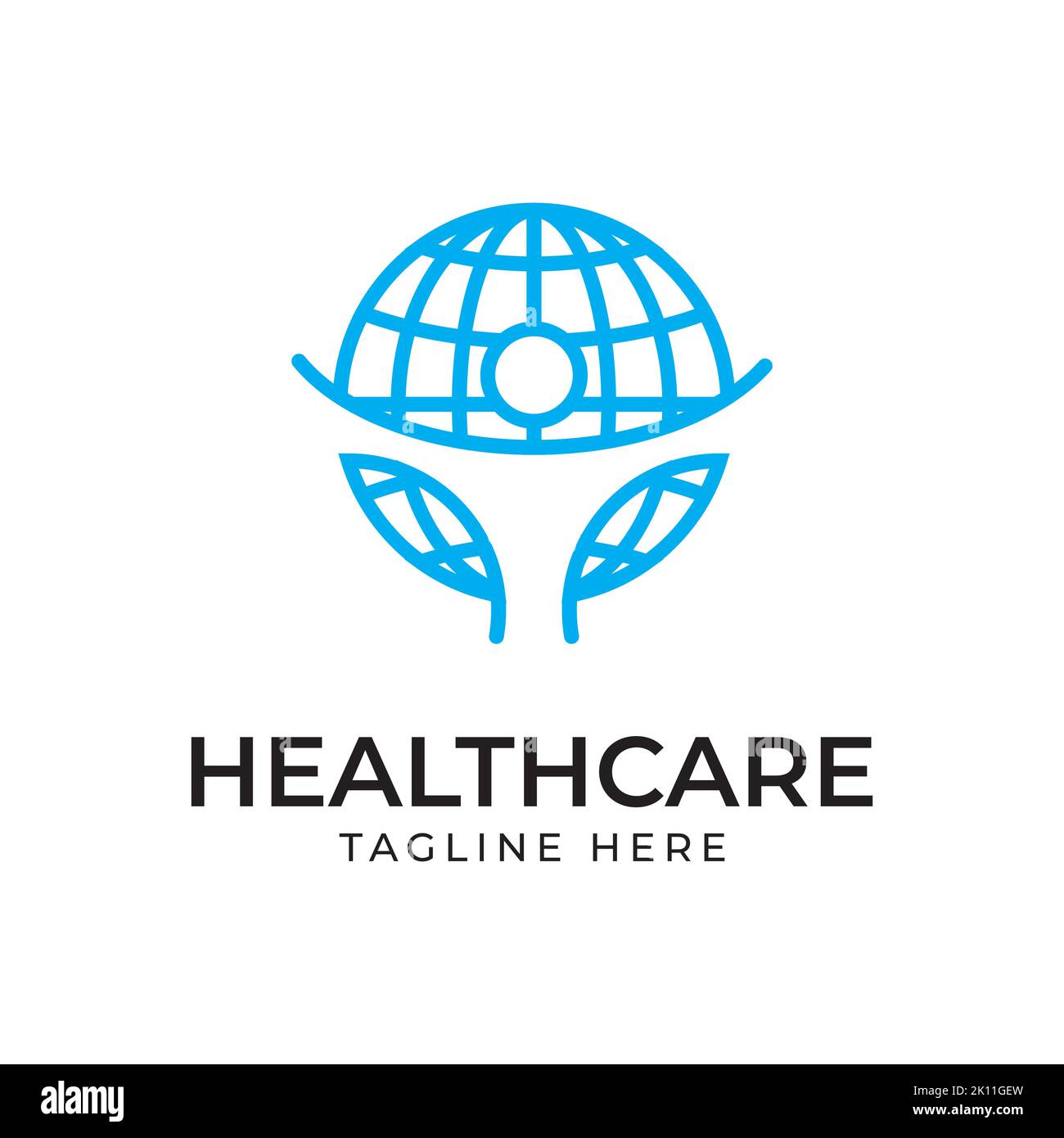 Logo Healthcare. Modèle vectoriel de symbole humain. Icône créative pour la société médicale Illustration de Vecteur