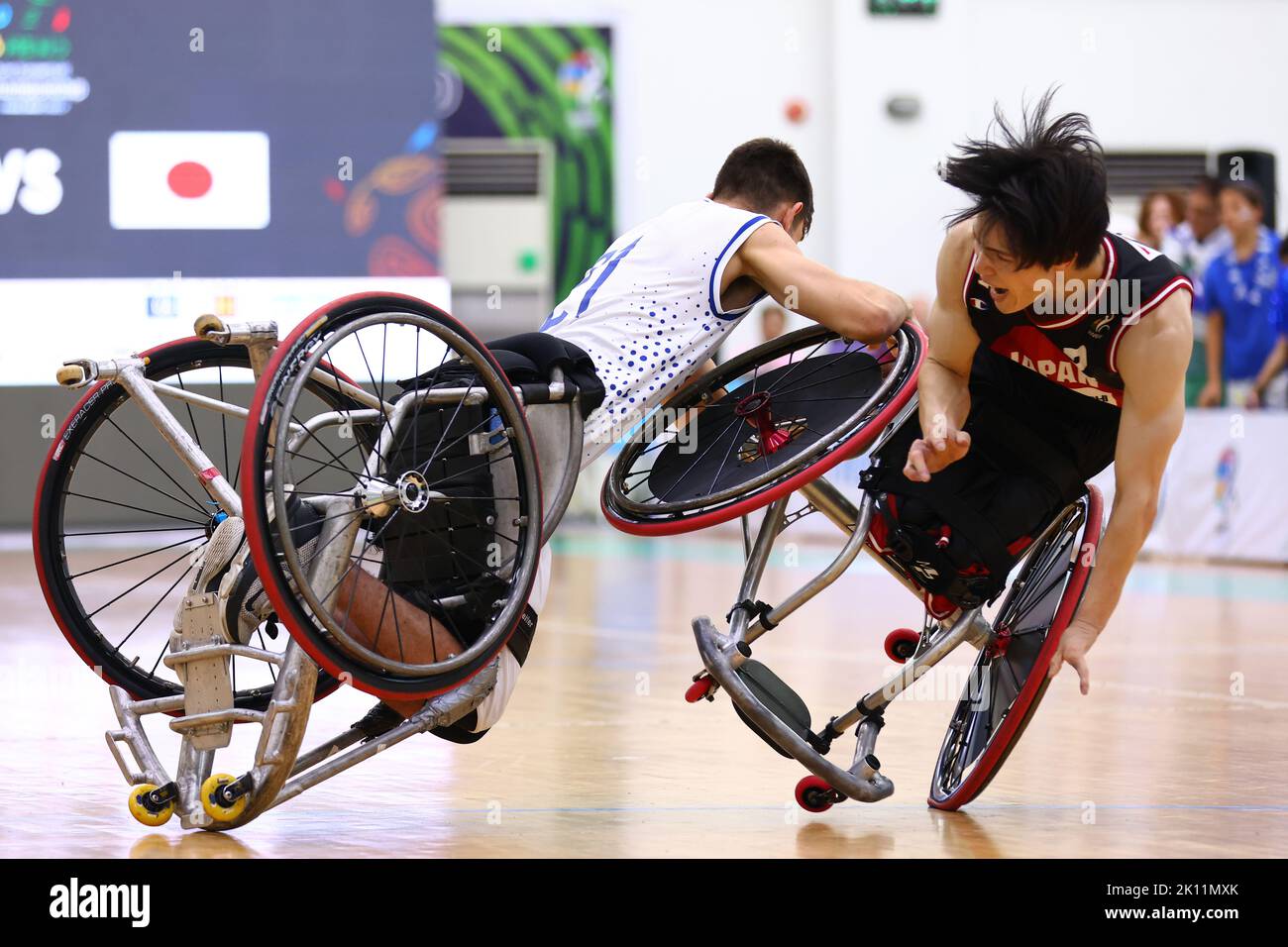 Phuket, Thaïlande. 14th septembre 2022. Renshi Chokai (JPN) basketball en fauteuil roulant : 2021 IWBF hommes U23 Championnat du monde de basketball en fauteuil roulant quart de finale match entre le Japon 64-43 Israël au complexe sportif de l'Université Prince of Songkla, campus de Phuket à Phuket, Thaïlande . Credit: AFLO/Alay Live News Banque D'Images