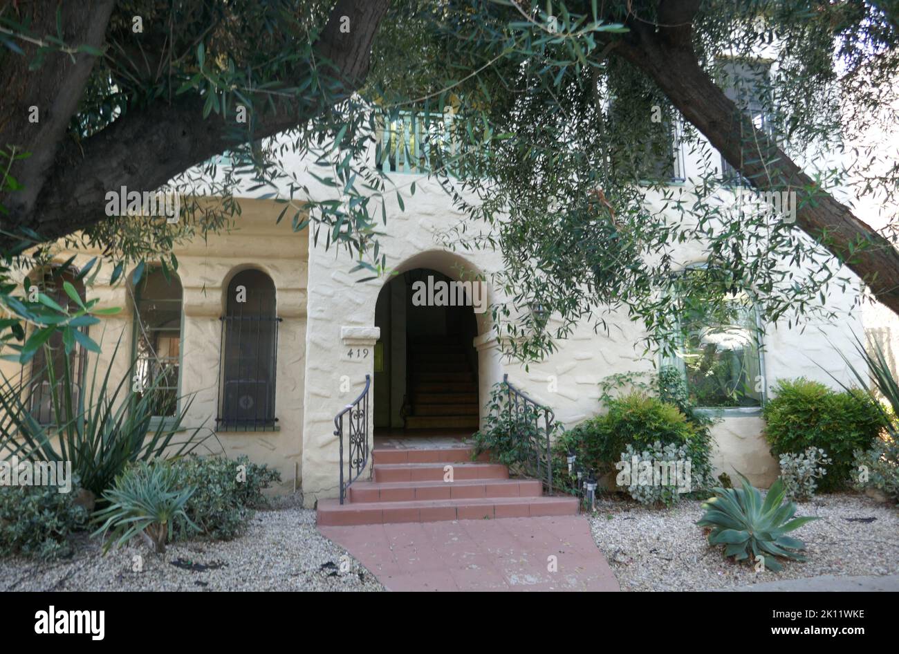 Los Angeles, Californie, États-Unis 13th septembre 2022 Une vue générale de l'atmosphère de Laverne & Shirley Television Show Appartement lieu de tournage au 419 N. Sierra Bonita Avenue sur 13 septembre 2022 à Los Angeles, Californie, États-Unis. Photo par Barry King/Alay stock photo Banque D'Images