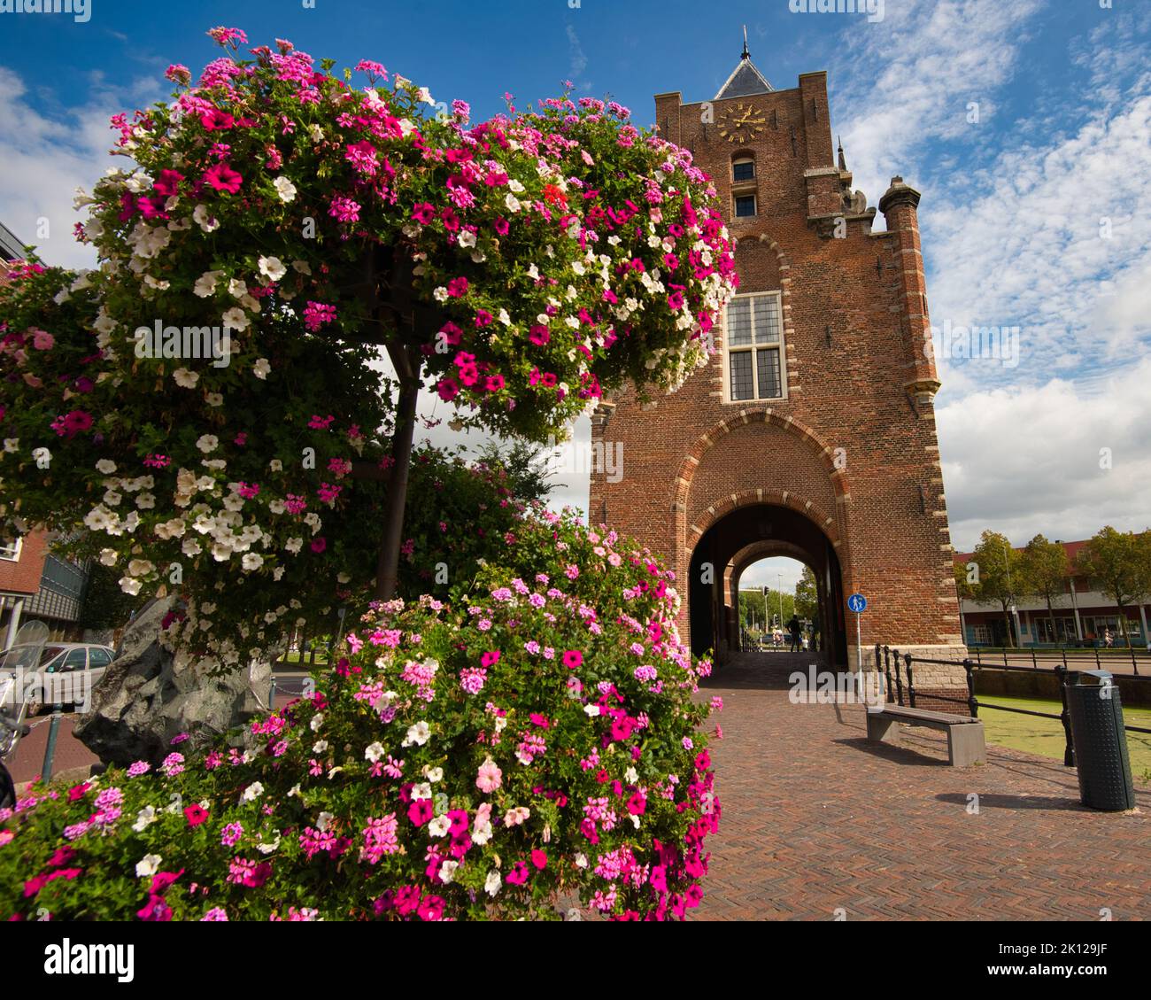 Belle ville de Haarlem aux pays-Bas Banque D'Images