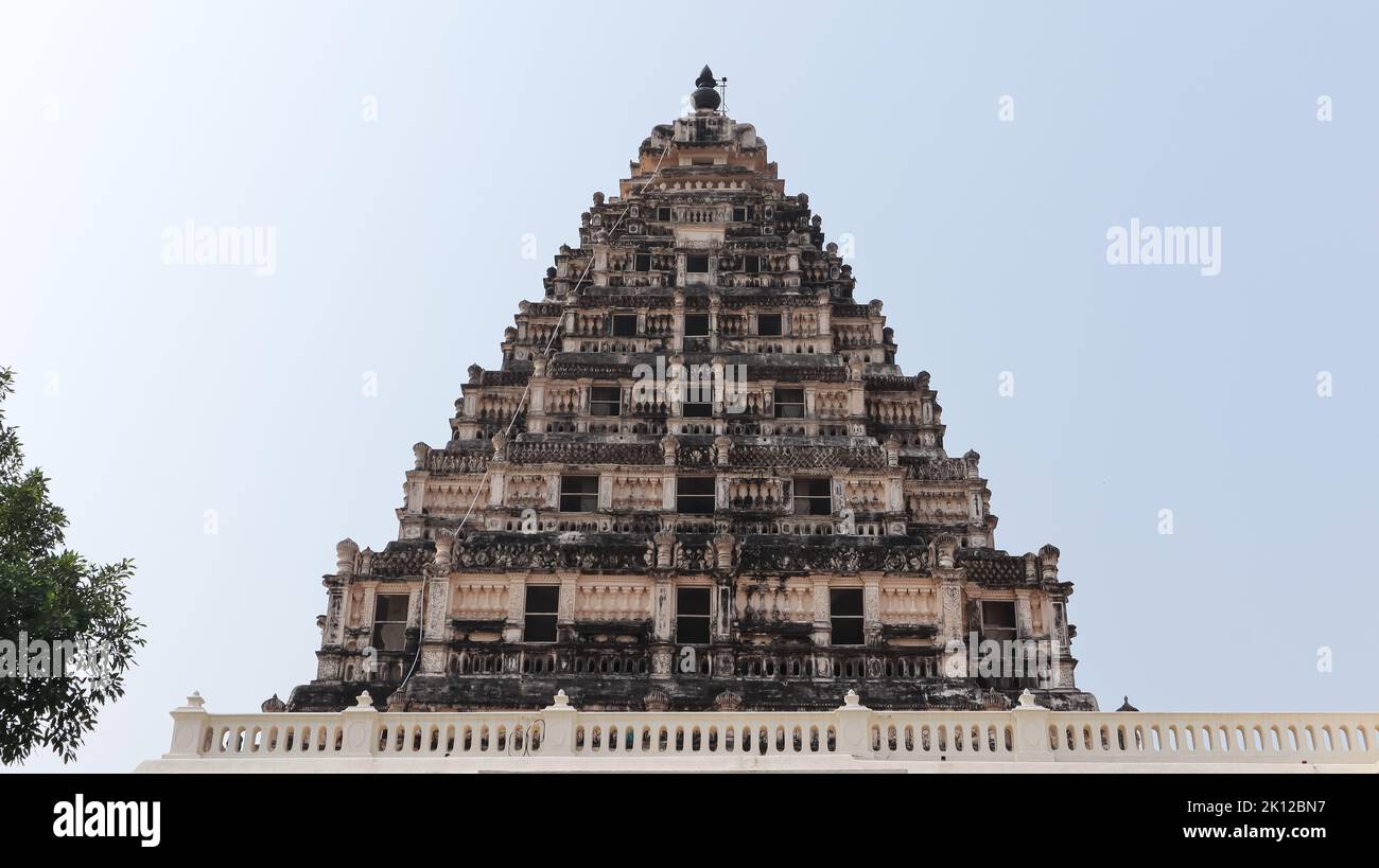 Musée de la vue du Palais de Maratha, Thanjavur, Tamilnadu, Inde. Banque D'Images