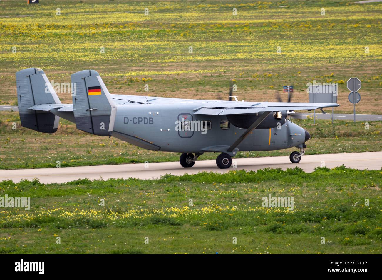 PZL Mielec M-28 SkyTruck à la base aérienne d'Eindhoven, 22 septembre 2018 Banque D'Images