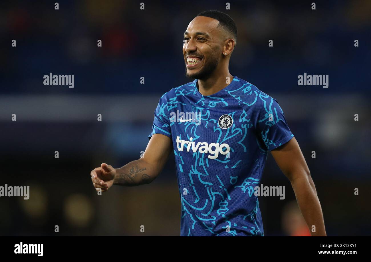 Londres, Angleterre, 14th septembre 2022. Pierre-Emerick Aubameyang, de Chelsea, lors du match de la Ligue des champions de l'UEFA à Stamford Bridge, Londres. Le crédit photo devrait se lire: Paul Terry / Sportimage Banque D'Images