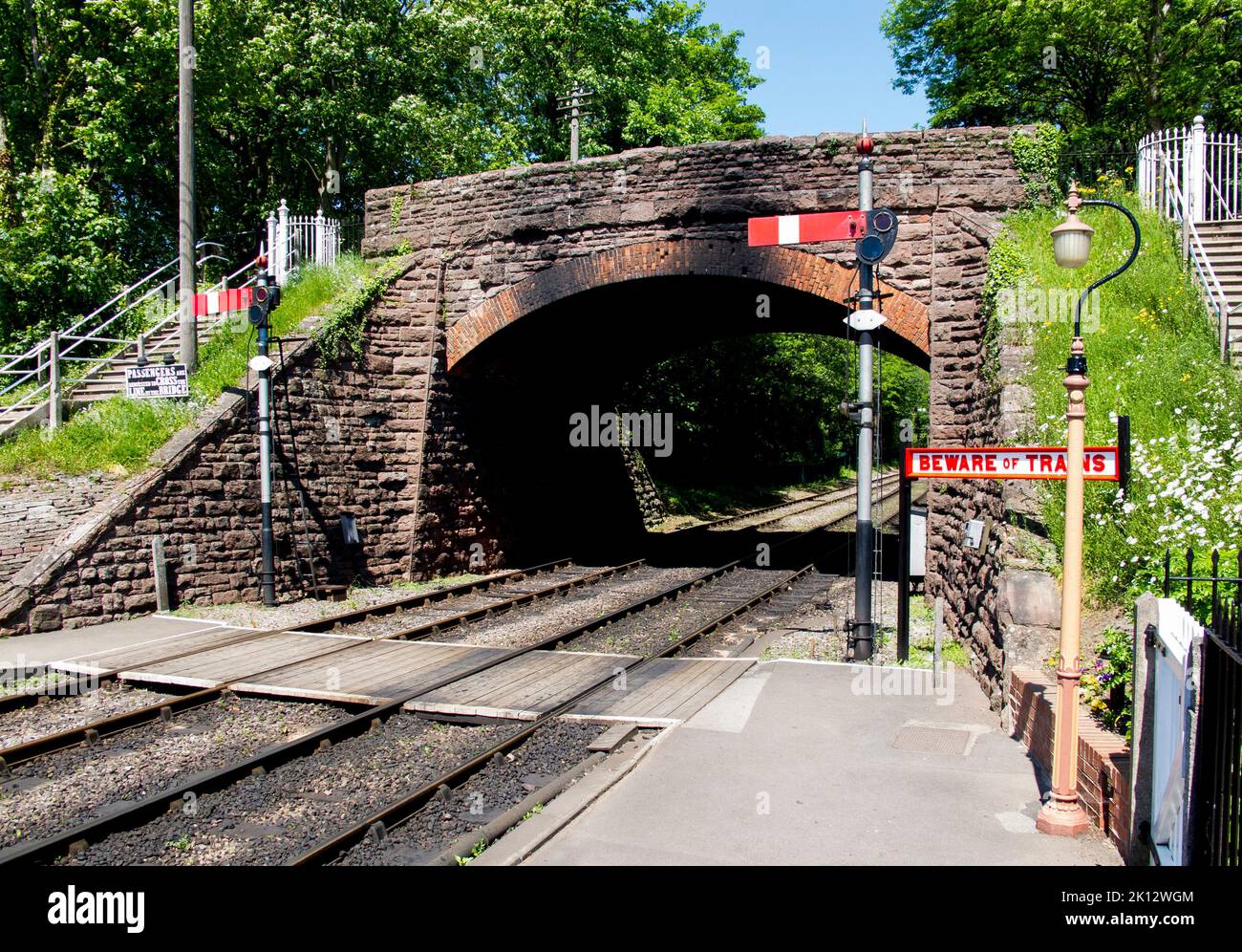 Pont ferroviaire Banque D'Images
