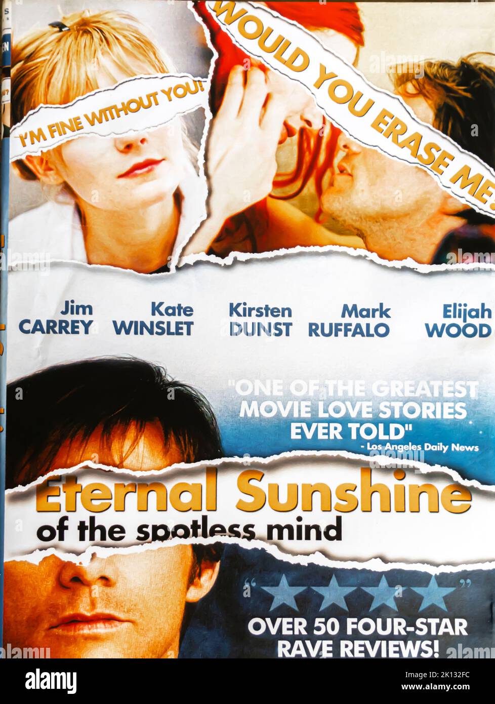 Soleil éternel de l'esprit impeccable 2004. Michel Gondry. Couvercle de lecteur de DVD Banque D'Images