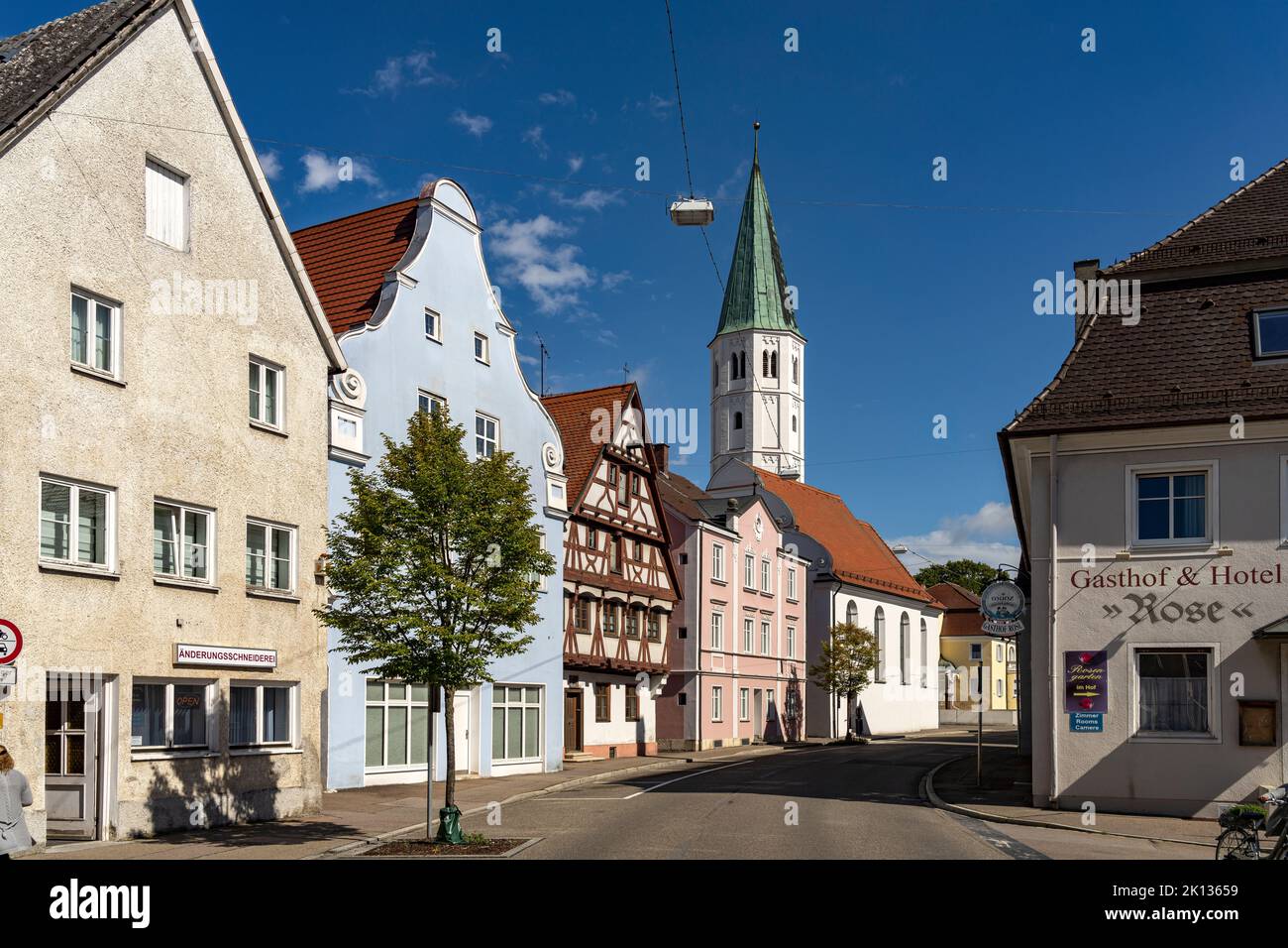 Kirche St. Andreas à Lauingen Donau, Bayern, Deutschland | Eglise Saint Andreas à Lauingen, Bavière, Allemagne Banque D'Images