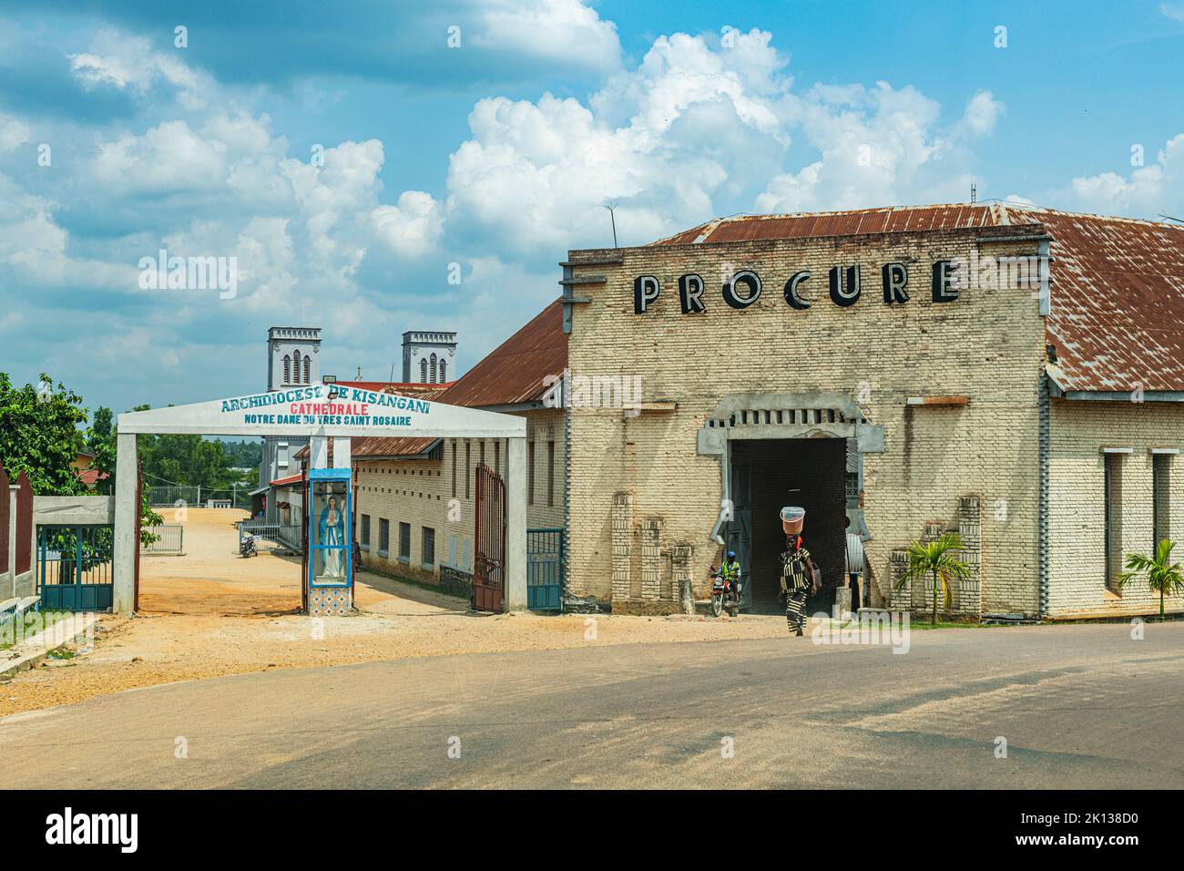 Cathédrale notre-Dame du Rosaire, Kisangani, République démocratique du Congo, Afrique Banque D'Images
