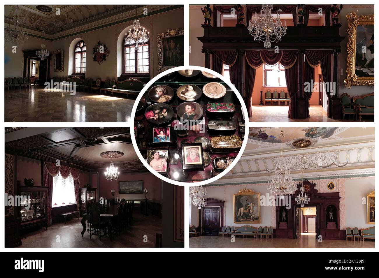 L'intérieur de la Maison des Blackheads le bâtiment médiéval de la place de la vieille ville de Riga (Lettonie), est l'une des principales attractions de la ville Banque D'Images