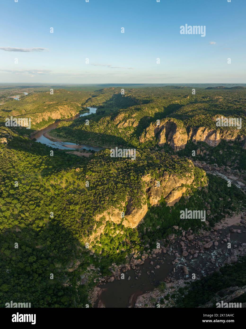 Gorge de Lanner, parc contractuel de Makuleke, parc national Kruger, Afrique du Sud, Afrique Banque D'Images