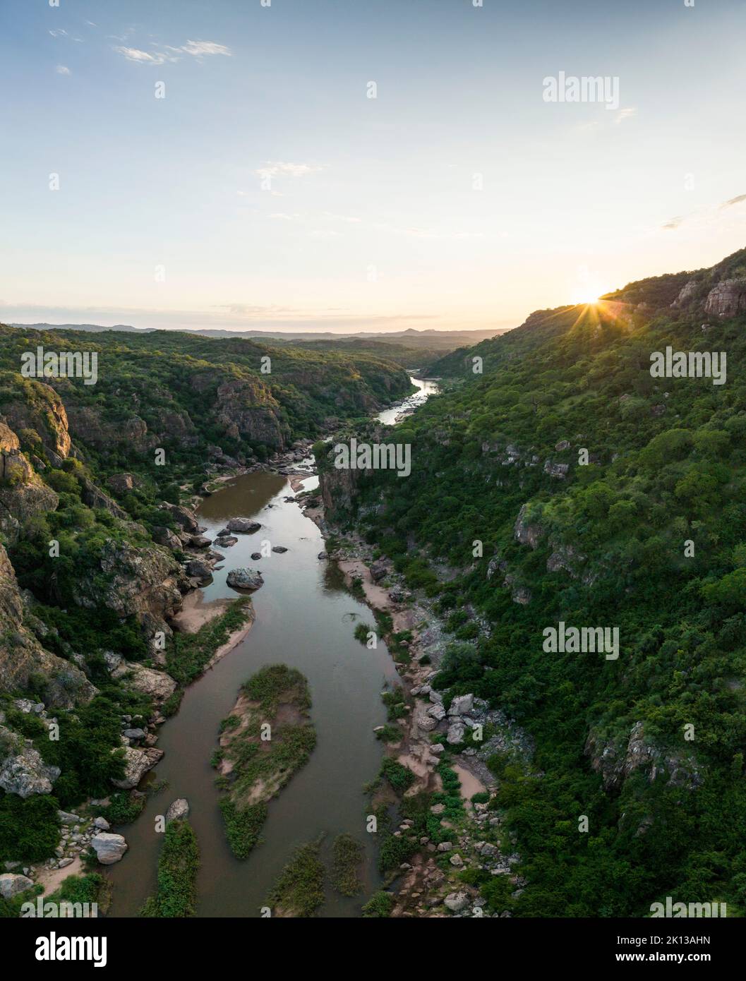 Gorge de Lanner, parc contractuel de Makuleke, parc national Kruger, Afrique du Sud, Afrique Banque D'Images