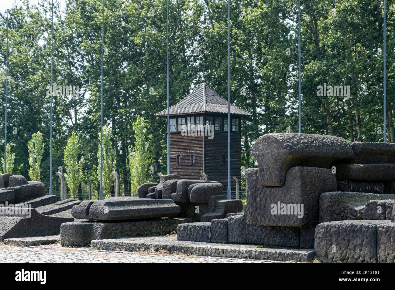 Konzentrationslager Vernichtungslager Auschwitz-Birkenau Banque D'Images