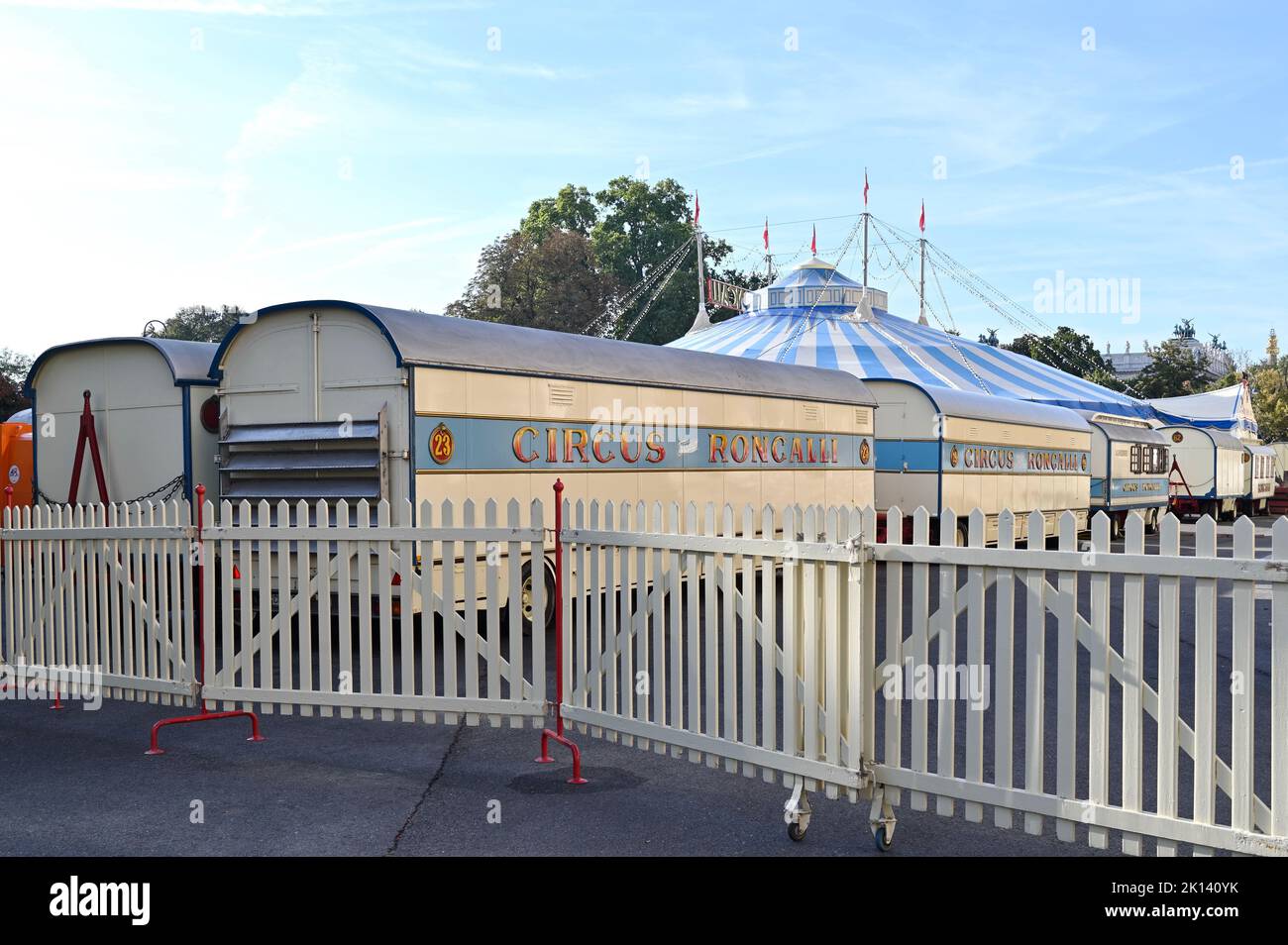 Vienne, Autriche. Cirque Roncalli à la place de l'Hôtel de ville de Vienne Banque D'Images