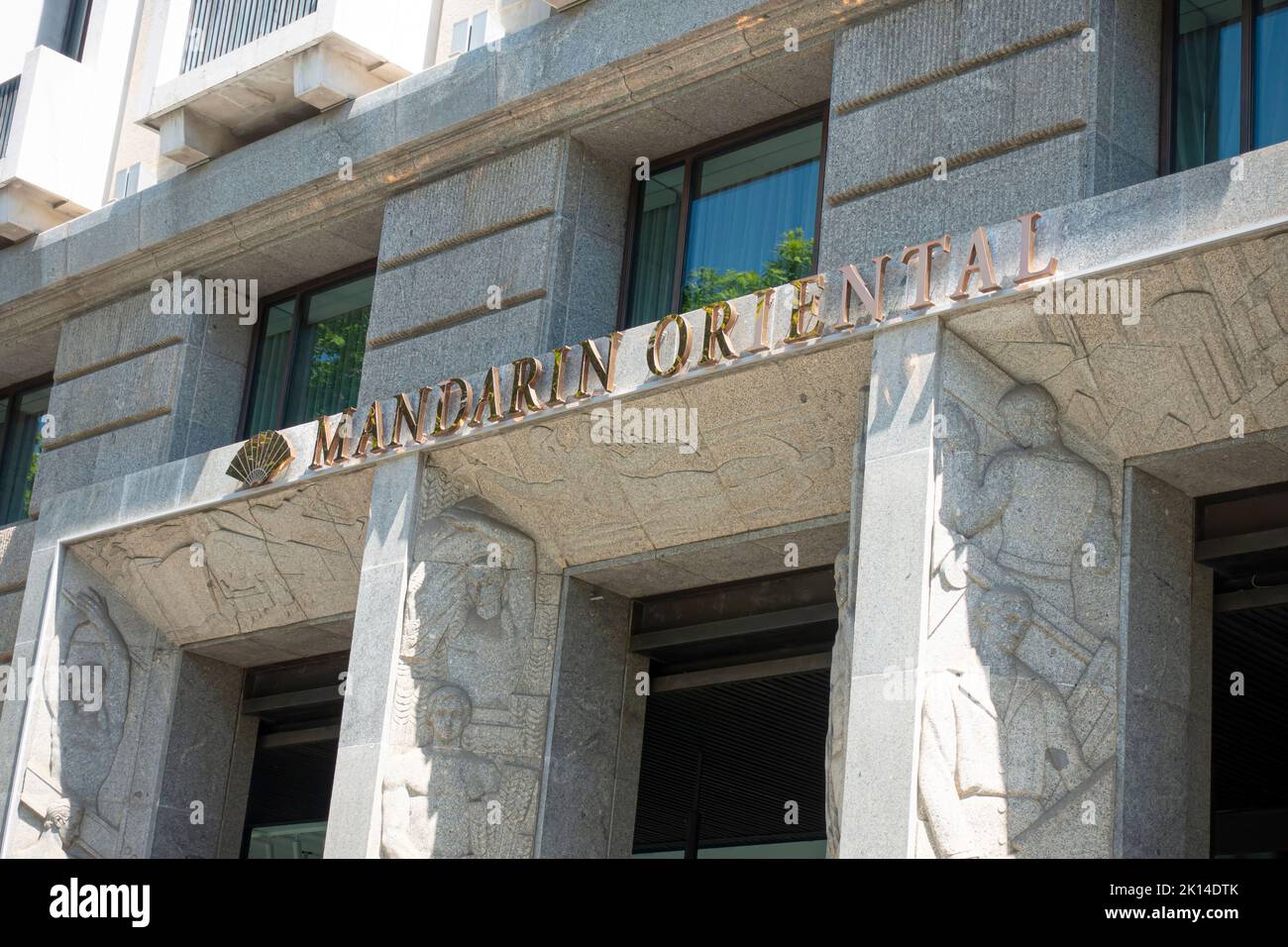 Barcelone, Espagne - 9 mai 2022. Hôtel Mandarin Oriental à Barcelone. Le Mandarin Oriental est un hôtel de luxe cinq étoiles. Banque D'Images