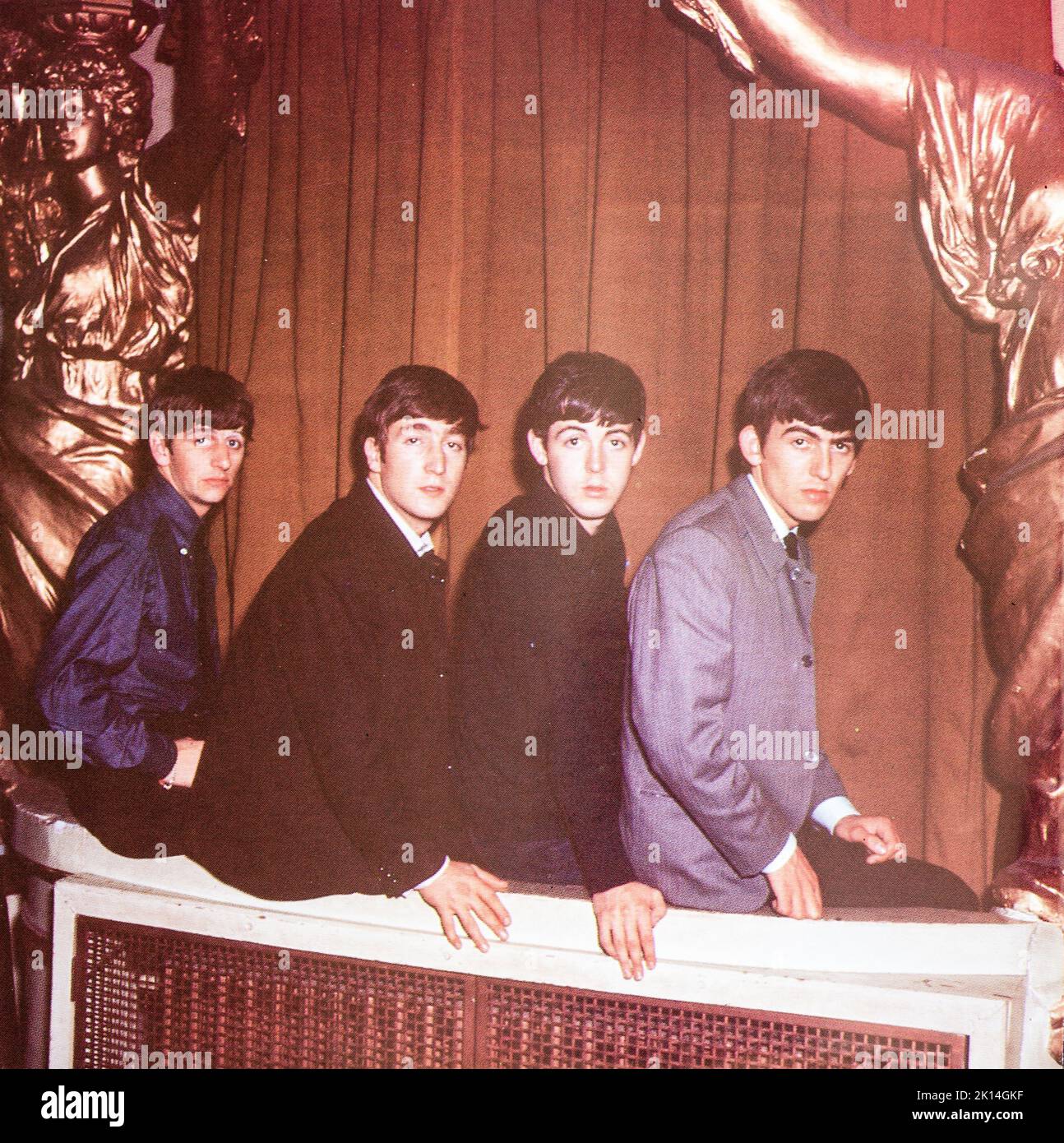 EMI CD Disc Booklet - The Beatles - en direct à la BBC. Banque D'Images