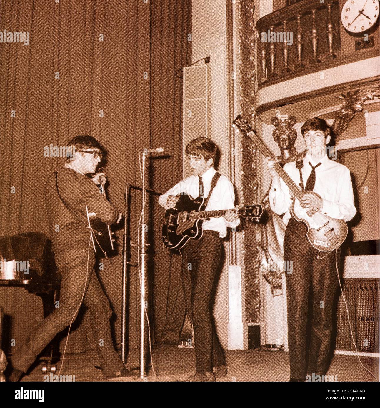 EMI CD Disc Booklet - The Beatles - en direct à la BBC. Banque D'Images