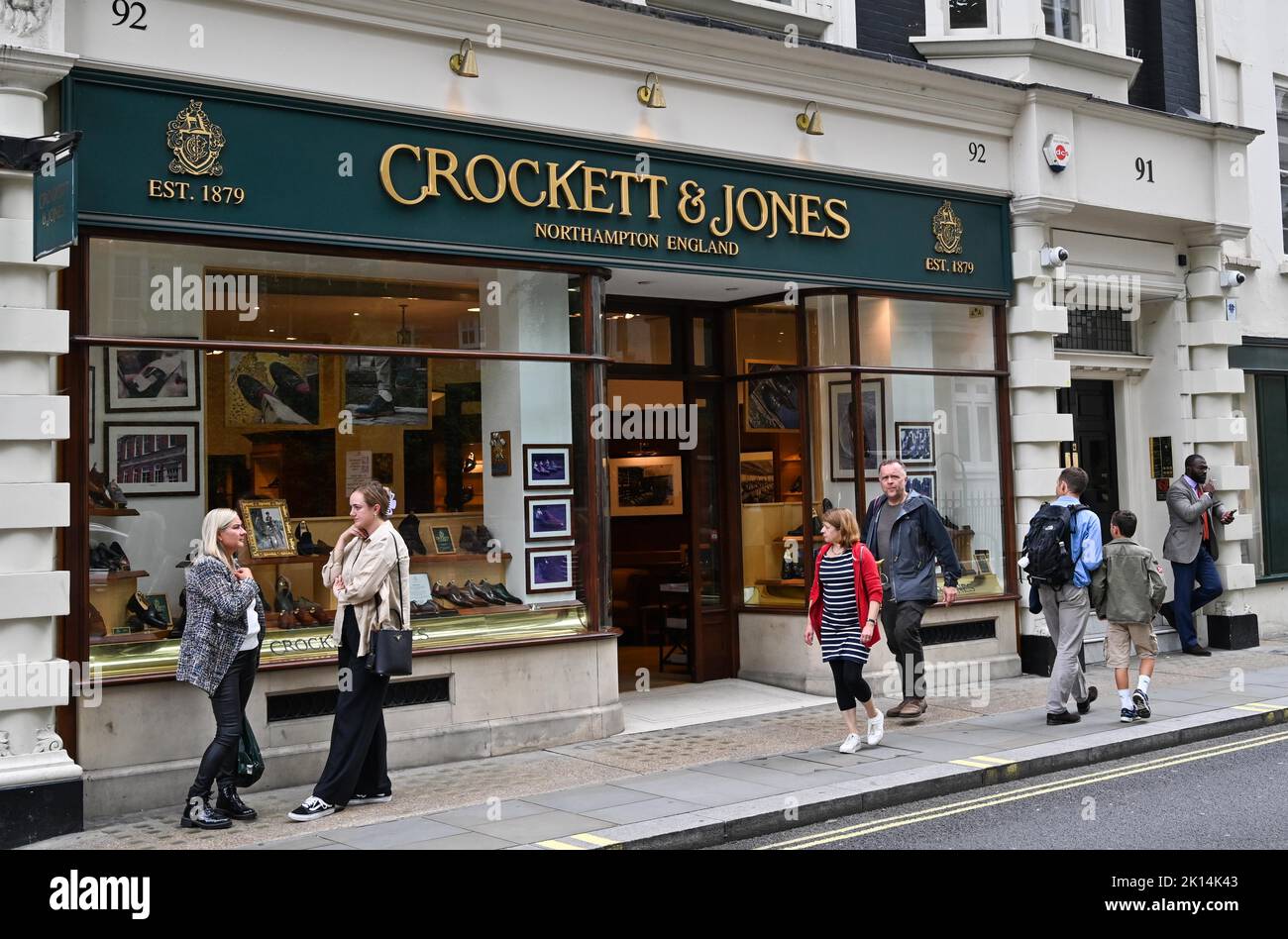 Crockett & Jones à Jermyn Street, Londres, Royaume-Uni Banque D'Images
