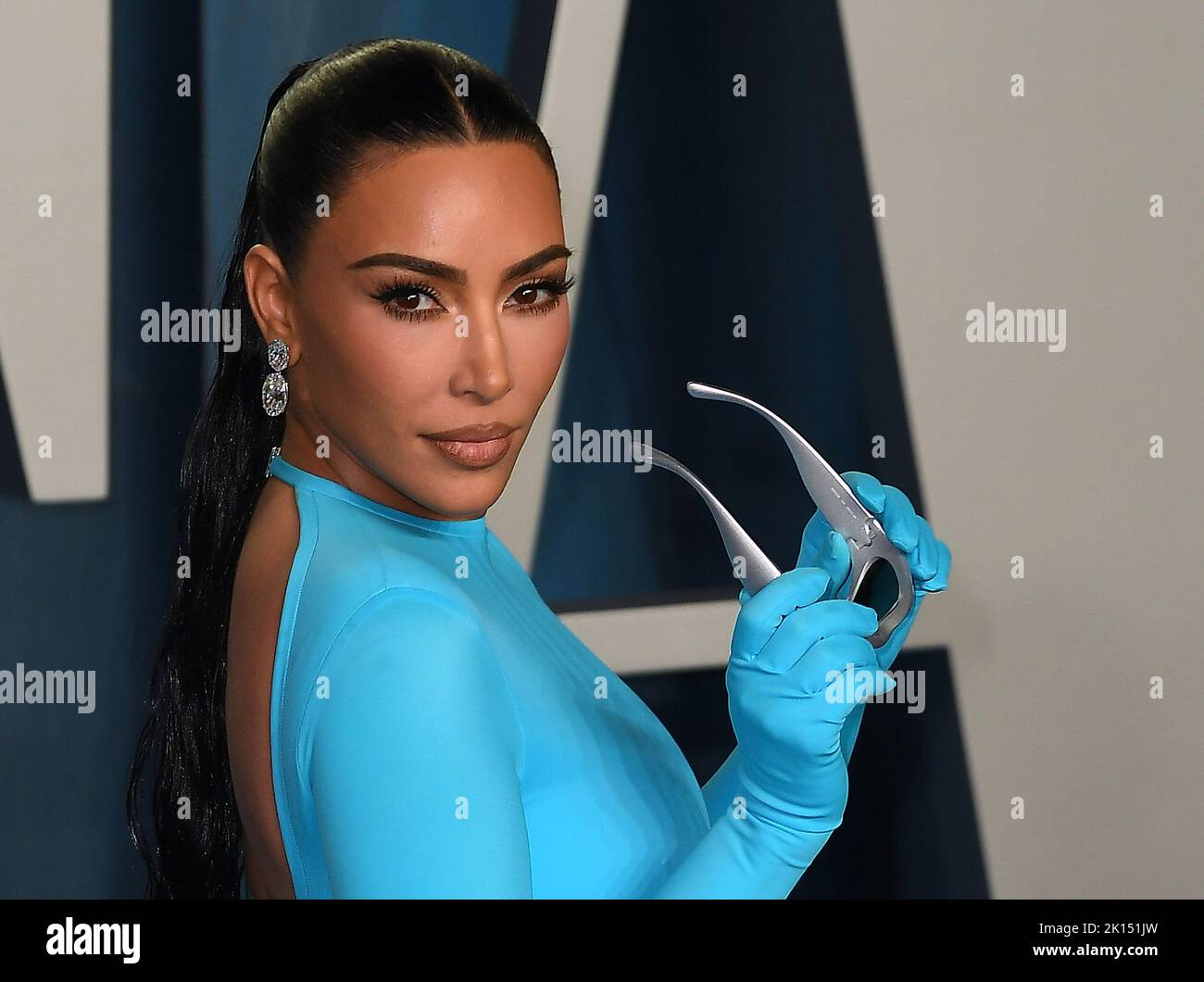 Kim Kardashian participe à la Vanity Fair Oscar Party 2022 organisée par Radhika Jones au Wallis Annenberg Centre for the Performing Arts sur 27 mars 2022 i Banque D'Images