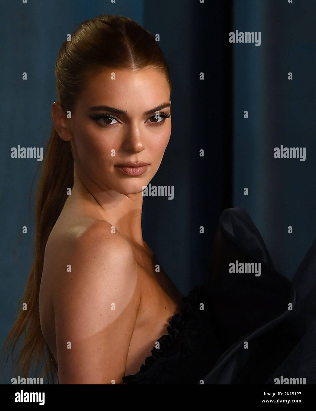 Kendall Jenner participe à la fête des Oscars de la Vanity Fair de 2022 organisée par Radhika Jones au Wallis Annenberg Centre for the Performing Arts sur 27 mars 2022 i Banque D'Images