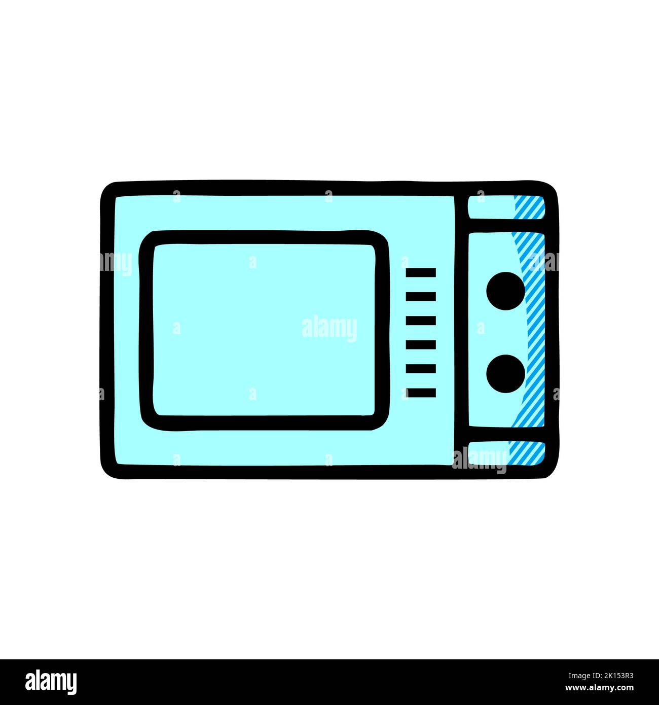 icône vectorielle pour four à micro-ondes. contour modifiable pour four à micro-ondes. symbole linéaire pour four à micro-ondes à utiliser sur les applications web et mobiles, le logo, les supports d'impression. Ligne fine Banque D'Images