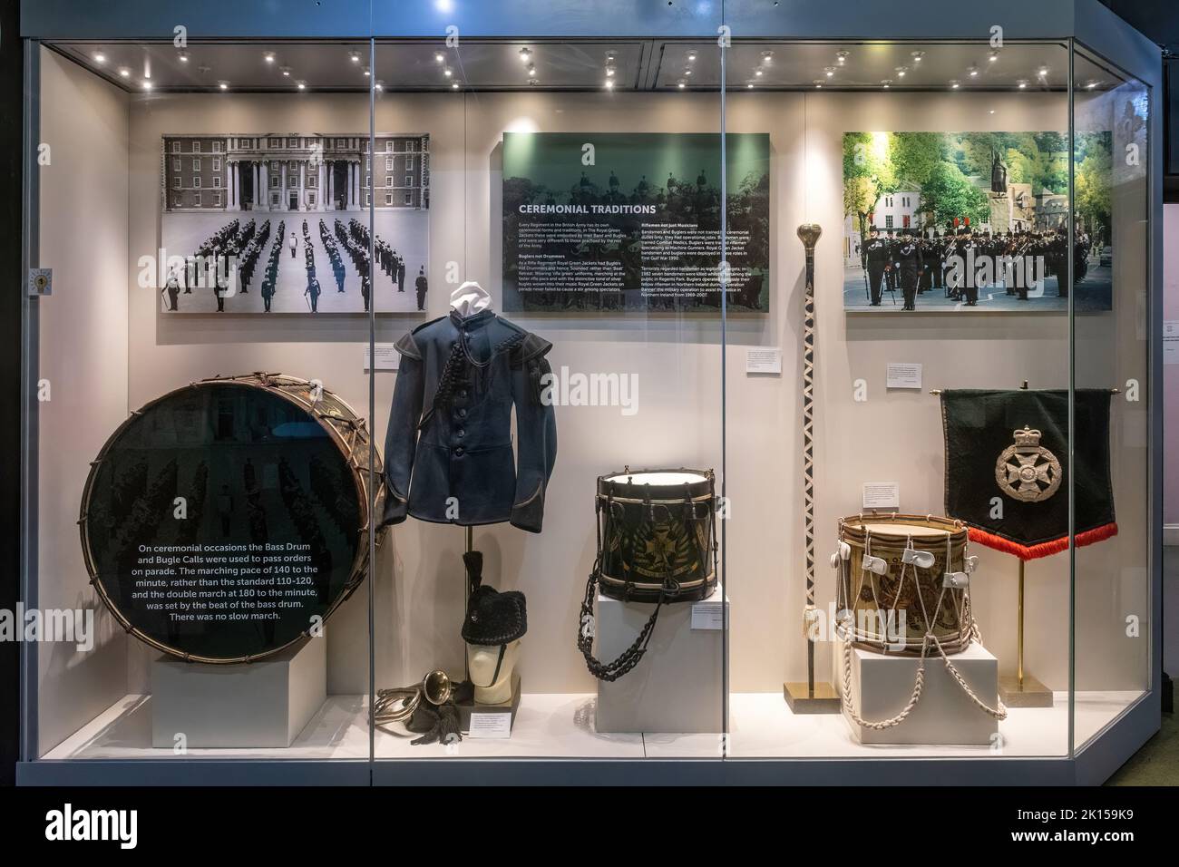 The Rifles Museum (Royal Green Jackets) à Winchester, Hampshire, Angleterre, Royaume-Uni. Banque D'Images