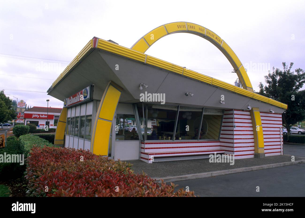 Un ancien magasin McDonald's, situé à Portland, Oregon. Banque D'Images