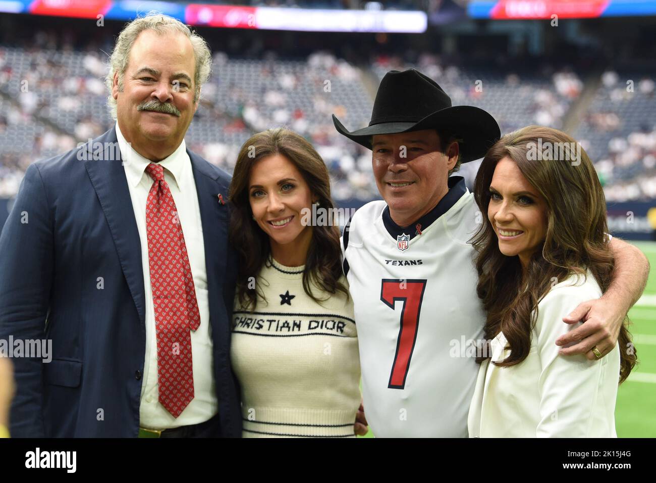 Le propriétaire des Texans de Houston, Cal McNair, Hannah McNair, et l