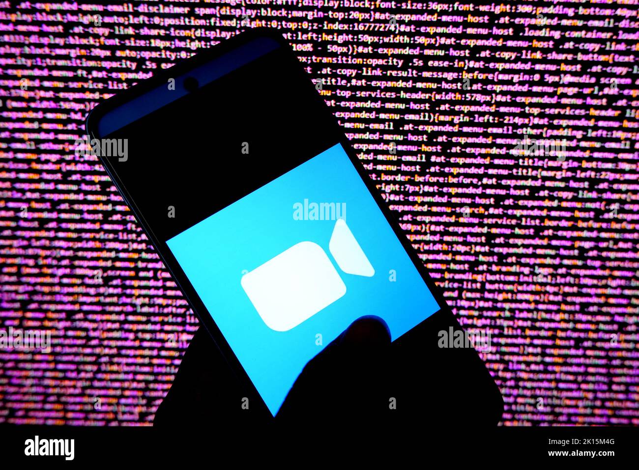 15 septembre 2022, Inde : dans cette illustration, le logo de l'application Zoom s'affiche sur un smartphone android. (Image de crédit : © Avishek Das/SOPA Images via ZUMA Press Wire) Banque D'Images