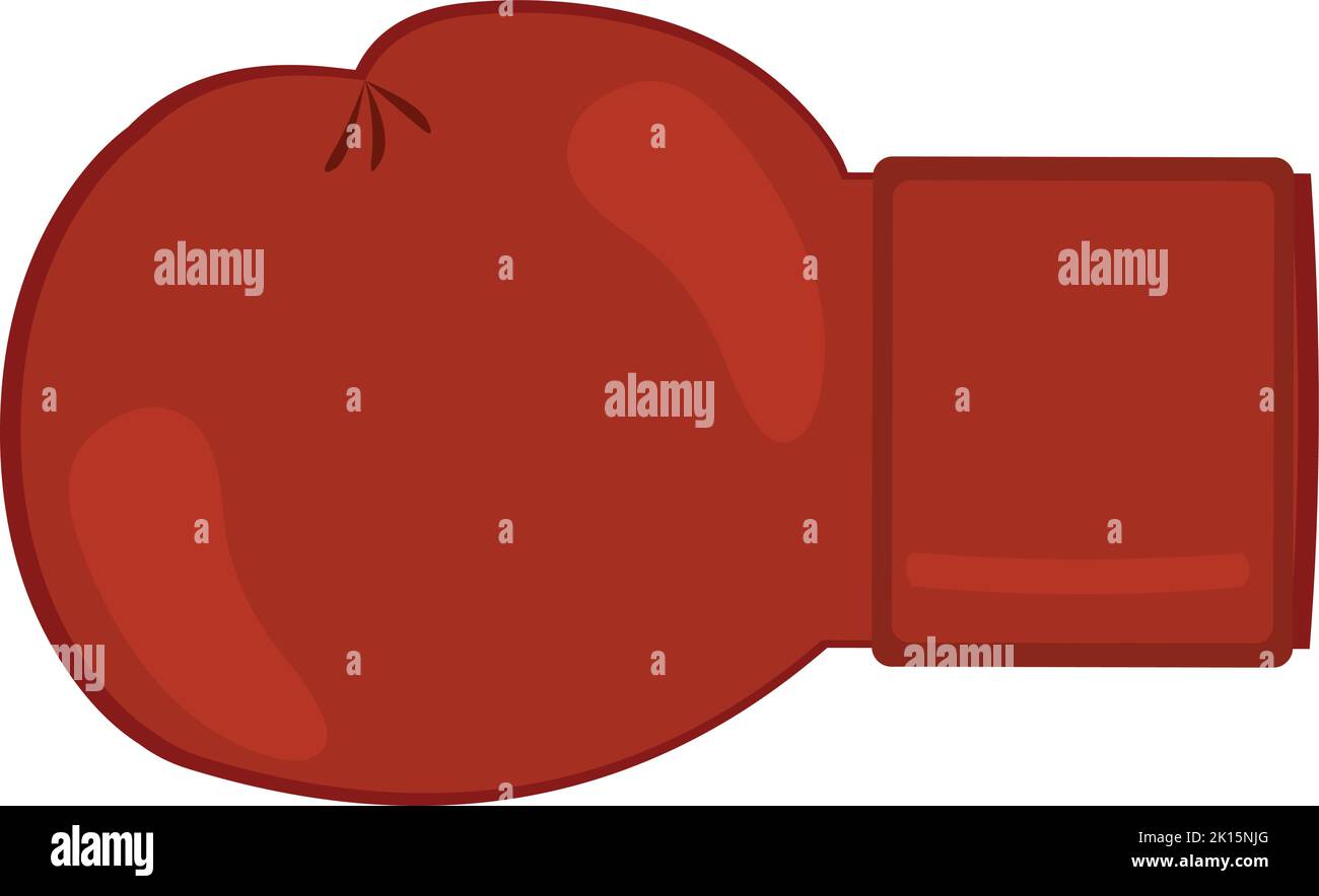 Illustration vectorielle d'un gant de boxe rouge Illustration de Vecteur