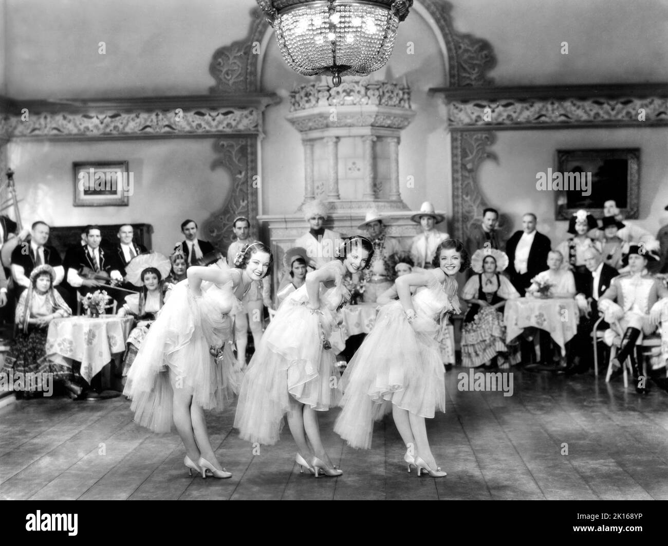 Jane Gale, June Gale, Joan Gale, sur le tournage du film, 'molody in Spring', Paramount Pictures, 1934 Banque D'Images
