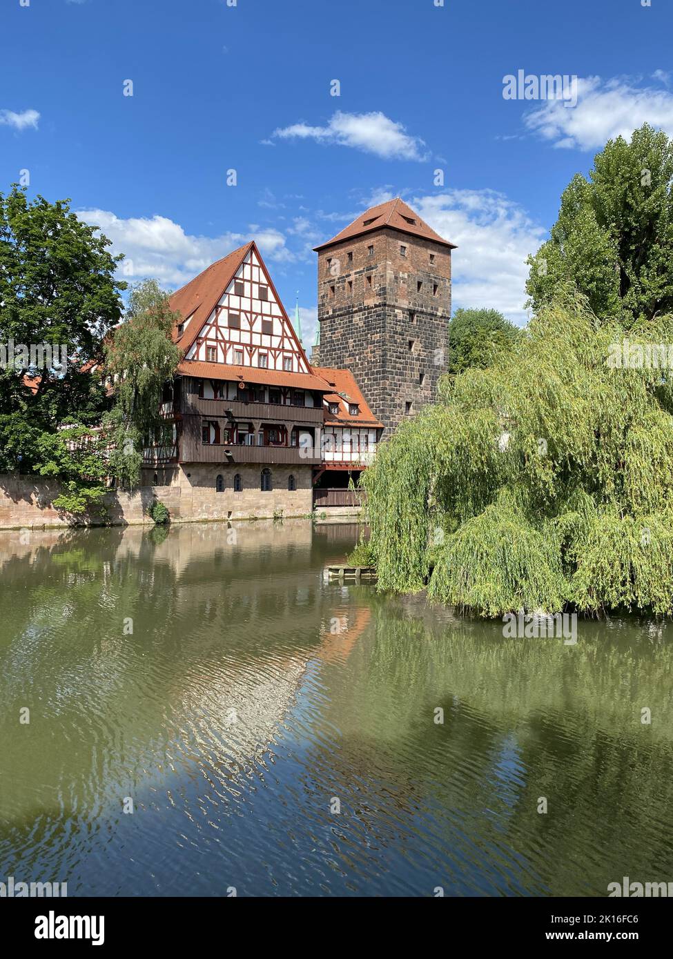 Le pont du Hangman à Nuremberg Banque D'Images