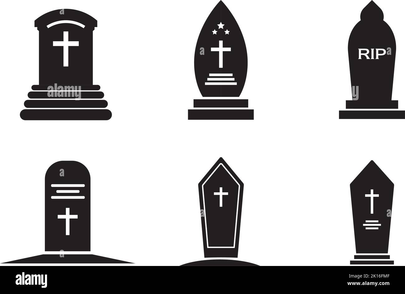 Modèle d'icône Tomb dessin d'illustration vectorielle Image Vectorielle ...