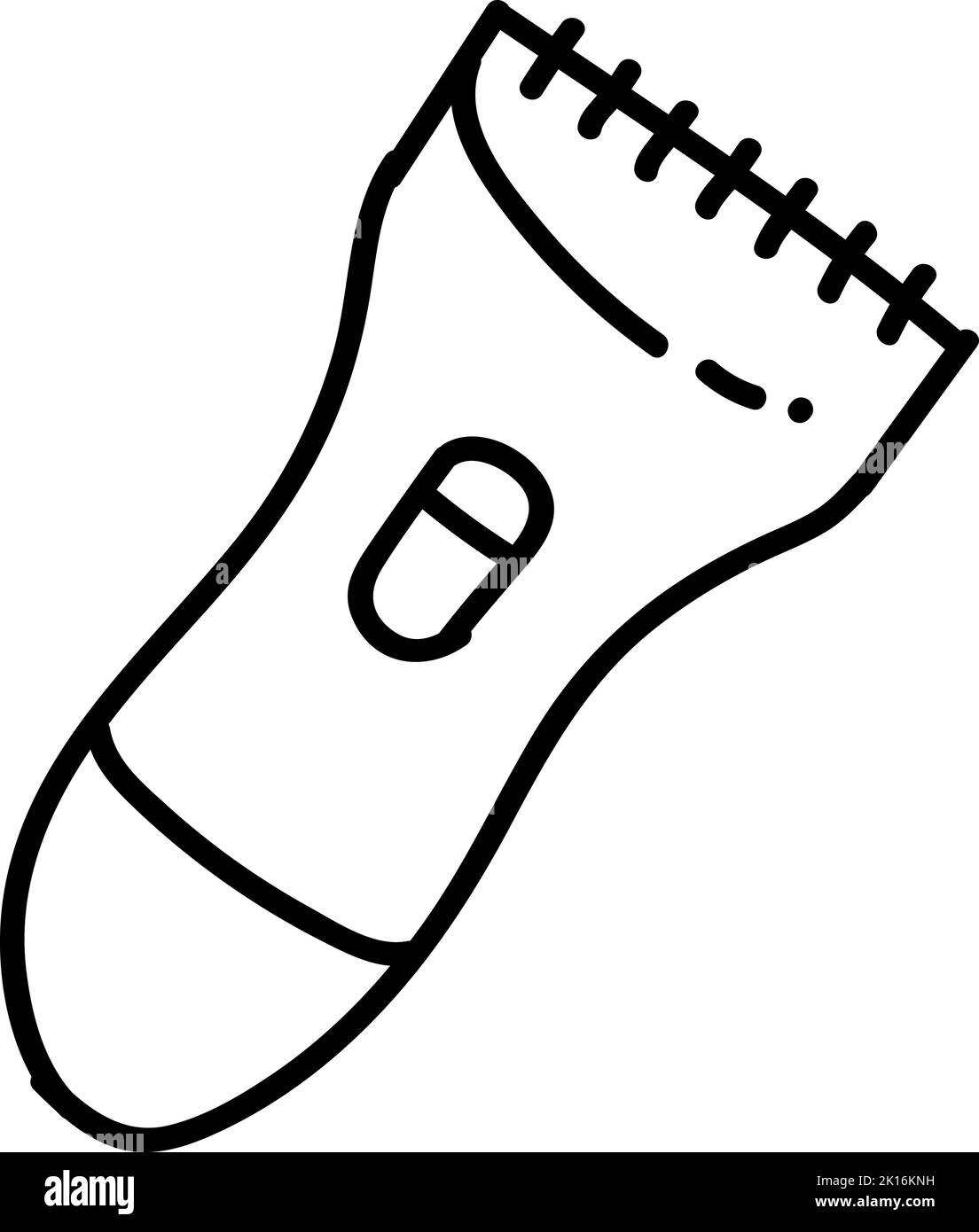 Icône de tondeuse à cheveux électrique personnelle. Illustration vectorielle dessinée à la main. Contour de ligne modifiable Illustration de Vecteur