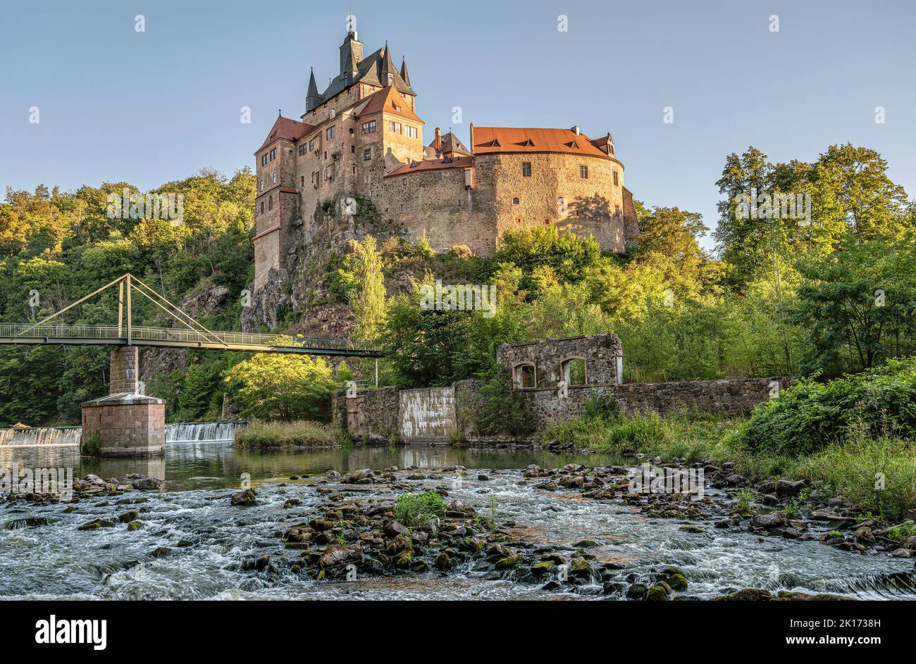 Château de Kriebstein en Saxe, Allemagne Banque D'Images