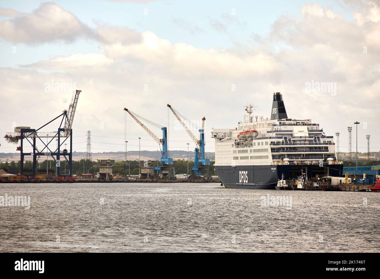 Mme Princess Seaways Cruiseferry Danish DFDS Seaways North Shields, Angleterre, IJmuiden pays-Bas Banque D'Images