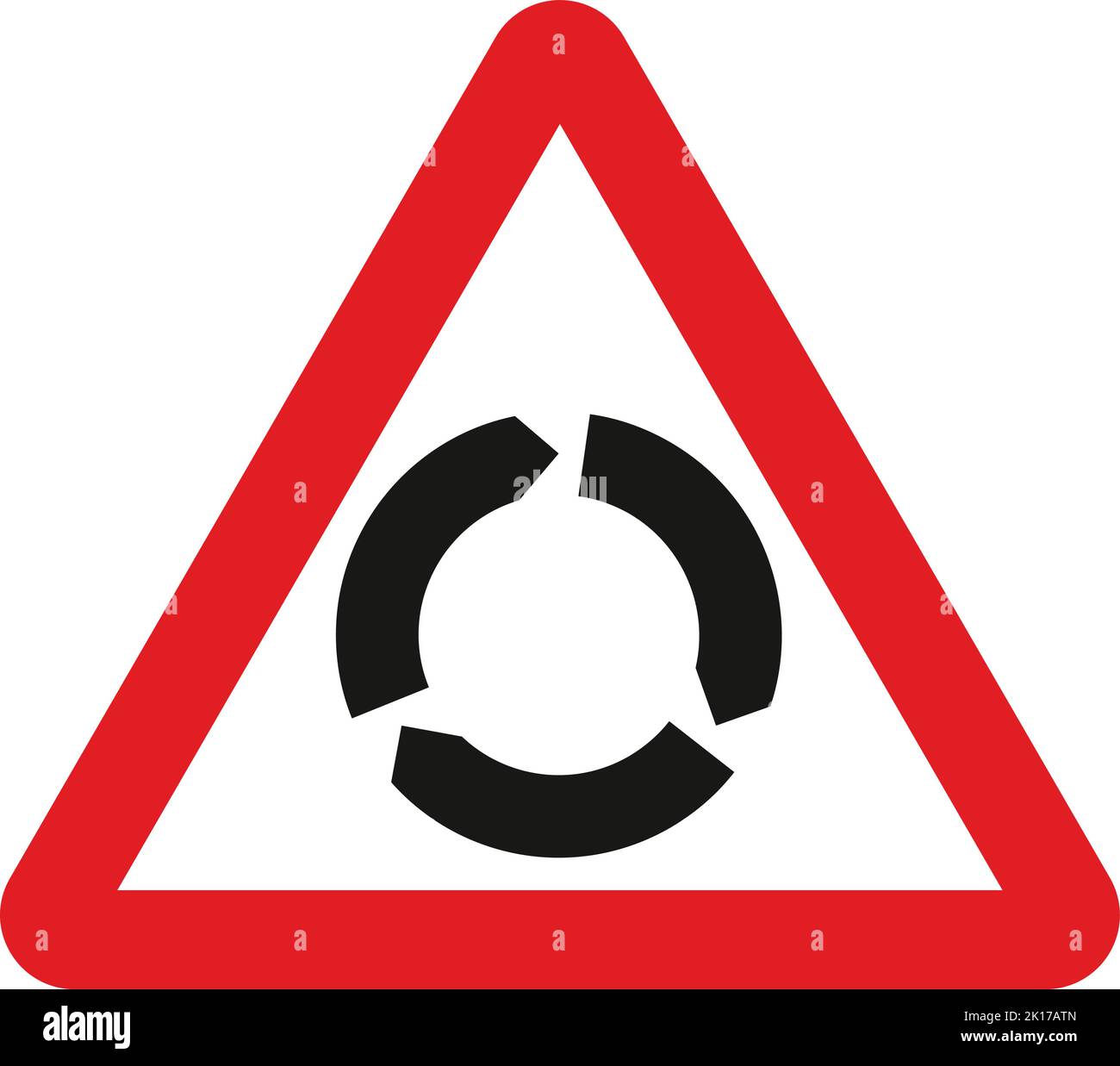 Rond-point, le code de la route, les panneaux donnant des ordres, les panneaux avec des cercles rouges sont pour la plupart prohibitifs. Les plaques situées sous les affiches qualifient leur message Illustration de Vecteur