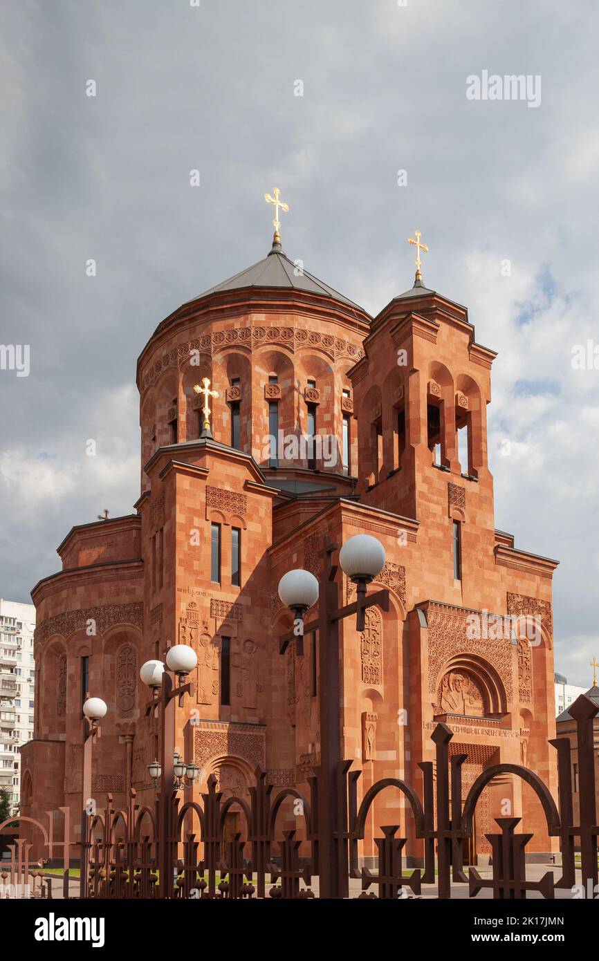 Principale église apostolique arménienne à Moscou, Russie. Banque D'Images
