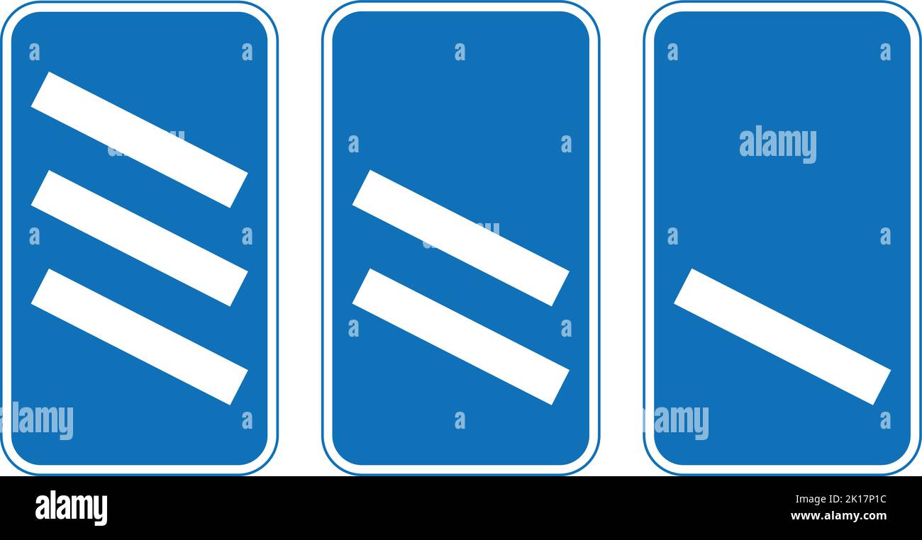 La circulation est prioritaire sur les véhicules venant en sens inverse, le panneau de signalisation du code de la route, les panneaux donnant des ordres, les panneaux avec des cercles rouges sont pour la plupart prohibitifs. Plaques Illustration de Vecteur