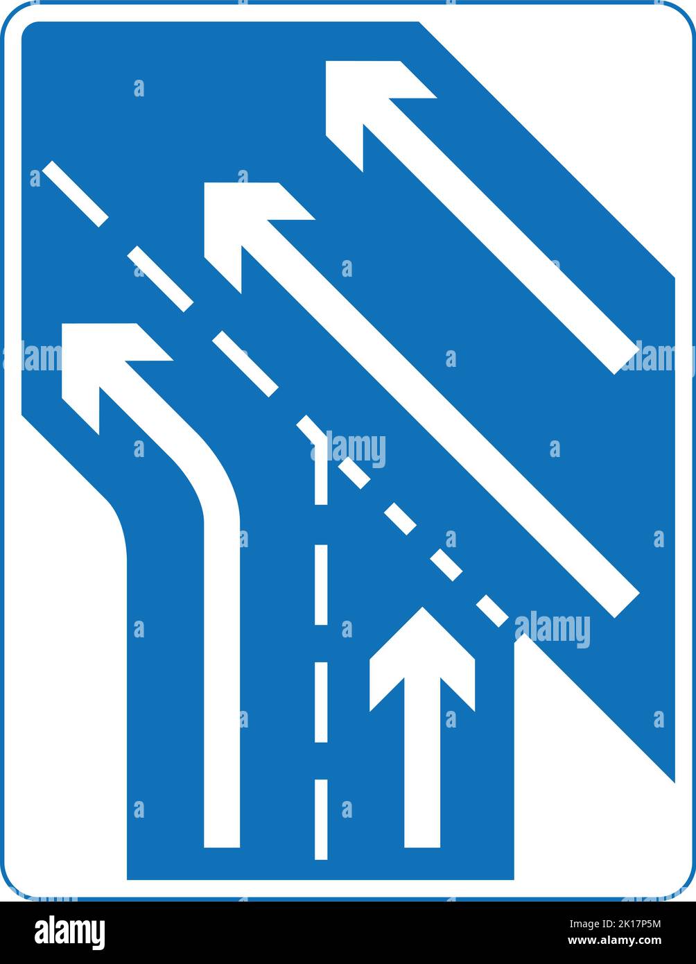 Panneau de signalisation bleu rond Banque d'images vectorielles - Alamy