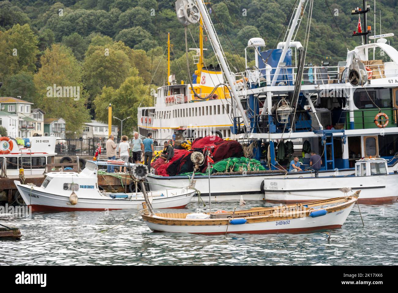 Türkei, Istanbul, Beykoz, Anadolu Kavagi Banque D'Images