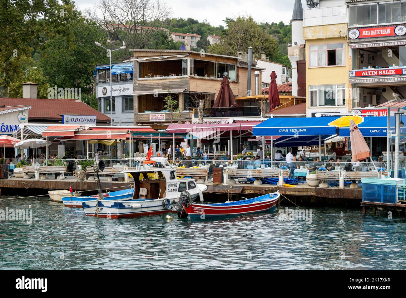 Türkei, Istanbul, Beykoz, Anadolu Kavagi Banque D'Images