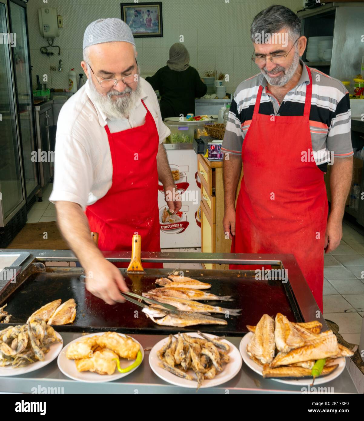 Türkei, Istanbul, Beykoz, Anadolu Kavagi, nourriture et boissons Banque D'Images