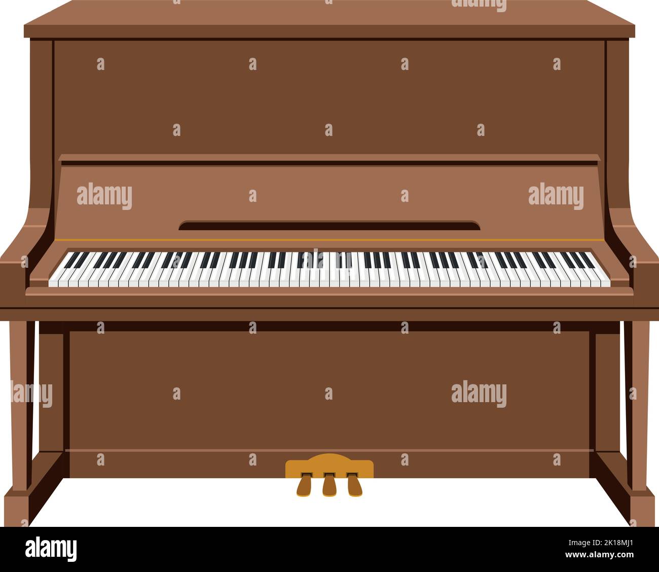 Piano droit Banque d'images vectorielles - Alamy
