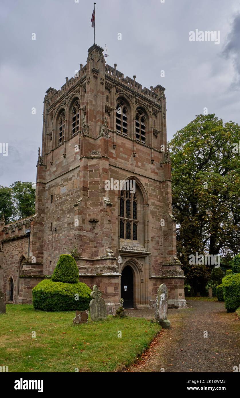 Église Sainte-Marie, Burford, Shropshire Banque D'Images