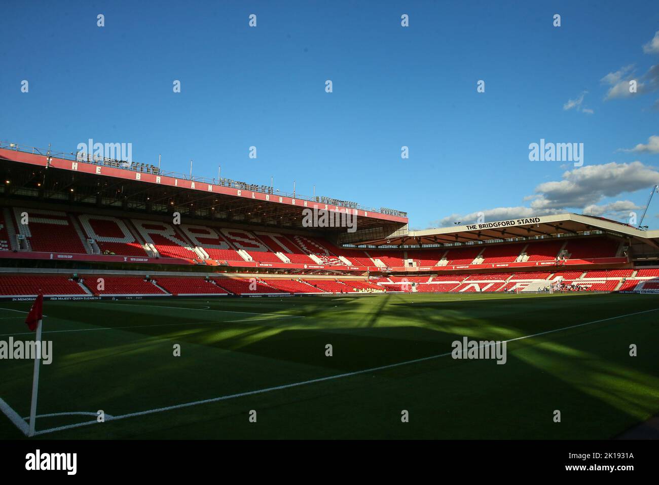 Nottingham, Royaume-Uni. 16th septembre 2022. Une vue générale de City Ground avant le match de Premier League Nottingham Forest vs Fulham à City Ground, Nottingham, Royaume-Uni, 16th septembre 2022 (photo de Gareth Evans/News Images) Credit: News Images LTD/Alay Live News Banque D'Images