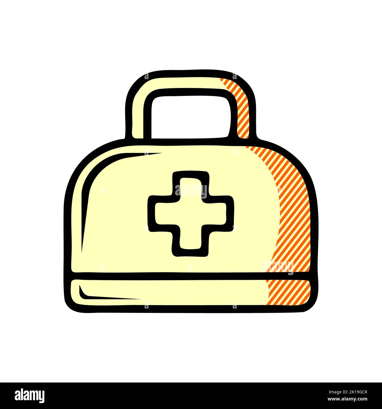 icône de sac de médecin isolée sur fond blanc de la collection médicale. icône de sac de médecin tendance et moderne symbole de sac de médecin pour logo, icône de sac de médecin si Banque D'Images