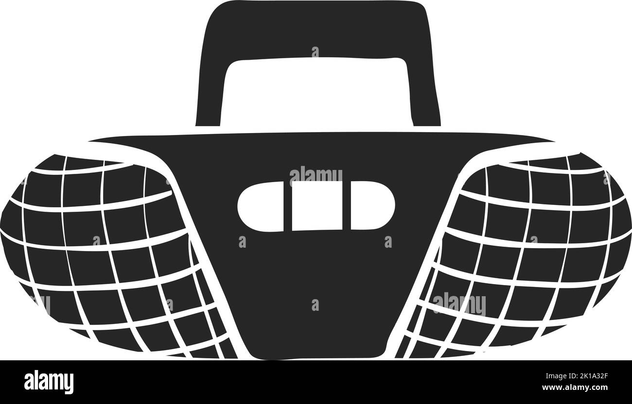 Illustration vectorielle de lecteur de cassette dessinée à la main Illustration de Vecteur