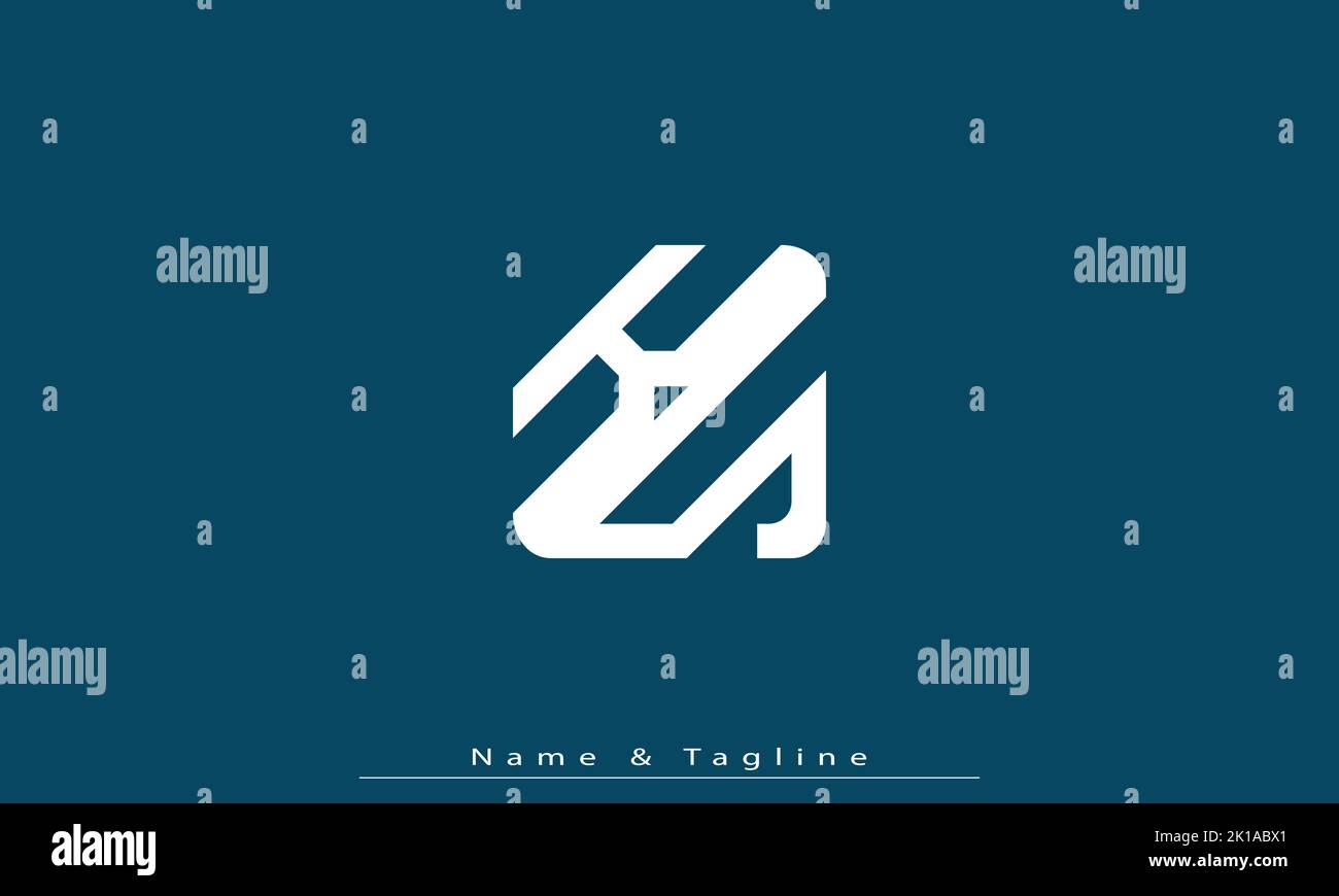 Lettres de l'alphabet initiales Monogram logo KS , SK Illustration de Vecteur