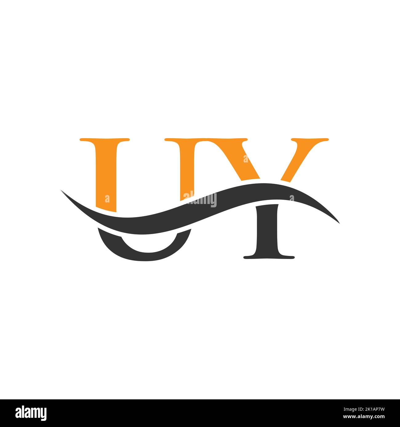 Modèle vectoriel de logo lettre combiné UY. Lettre UY logo Design moderne Typographie signe Illustration de Vecteur