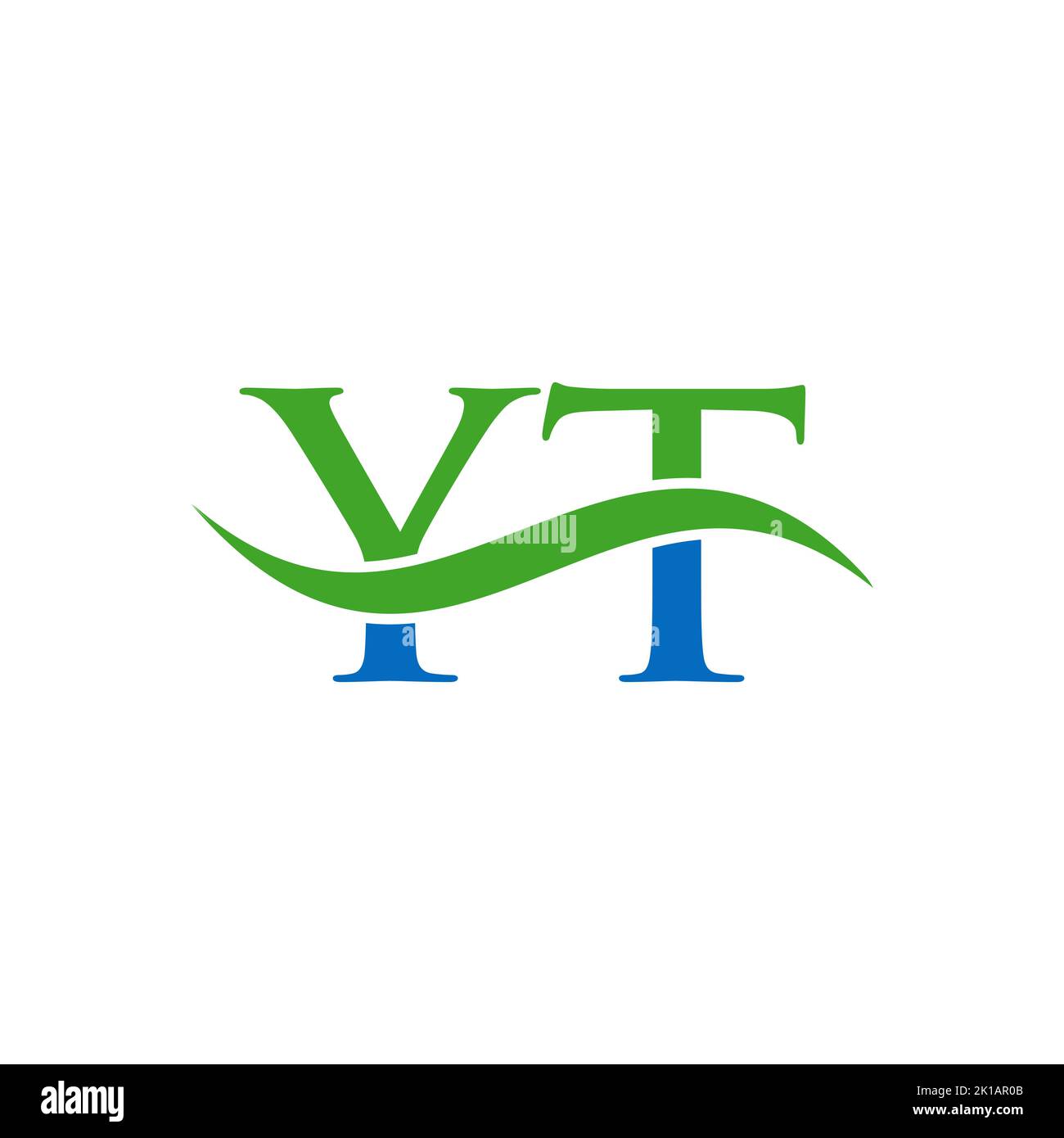 Modèle vectoriel de logo lettre combiné YT. Lettre YT logo Design moderne Typographie signe Illustration de Vecteur